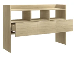 Aparador de roble Sonoma 105x30x70 cm Madera de ingeniería