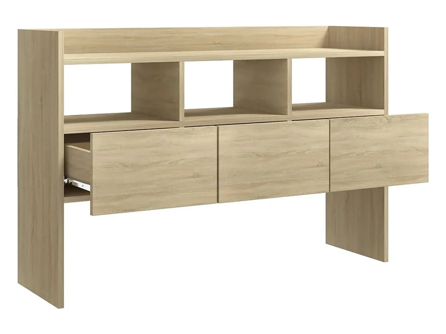 Aparador de roble Sonoma 105x30x70 cm Madera de ingeniería