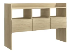 Aparador de roble Sonoma 105x30x70 cm Madera de ingeniería