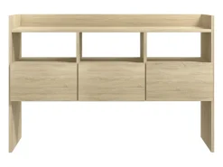 Aparador de roble Sonoma 105x30x70 cm Madera de ingeniería