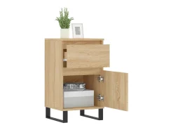 Aparador de roble Sonoma 40x35x70 cm madera de ingeniería