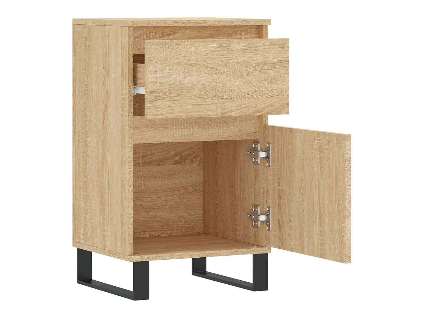 Aparador de roble Sonoma 40x35x70 cm madera de ingeniería