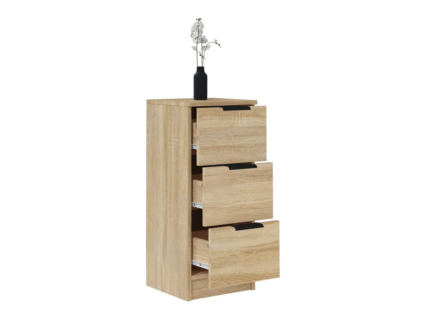 Aparador de roble Sonoma 30x30x70 cm Madera de ingeniería