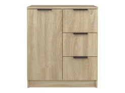 Aparador de roble Sonoma 60x30x70 cm Madera de ingeniería