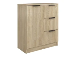 Aparador de roble Sonoma 60x30x70 cm Madera de ingeniería