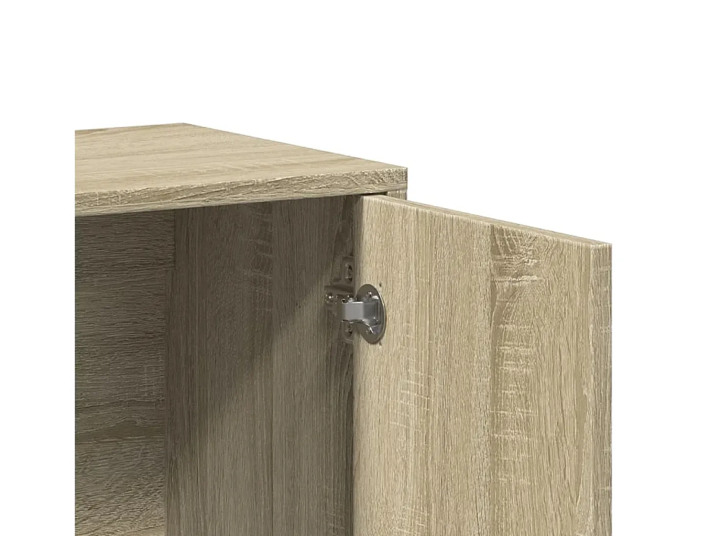 Aparador de roble Sonoma 60x31x70 cm madera de ingeniería