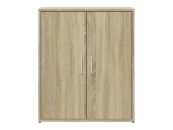 Aparador de roble Sonoma 60x31x70 cm madera de ingeniería