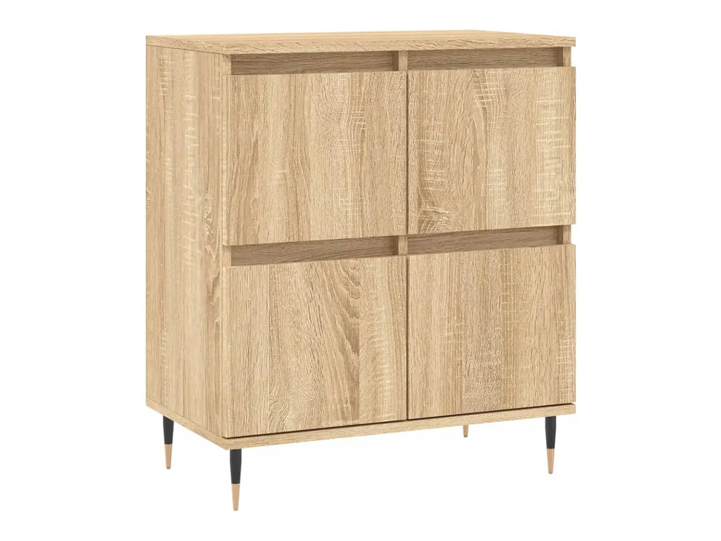Aparador de roble Sonoma 60x35x70 cm Madera de ingeniería