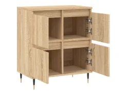Aparador de roble Sonoma 60x35x70 cm Madera de ingeniería