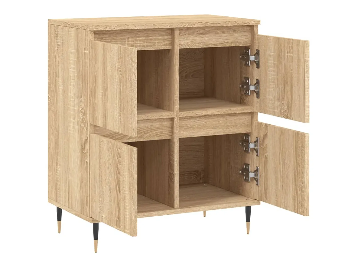 Aparador de roble Sonoma 60x35x70 cm Madera de ingeniería