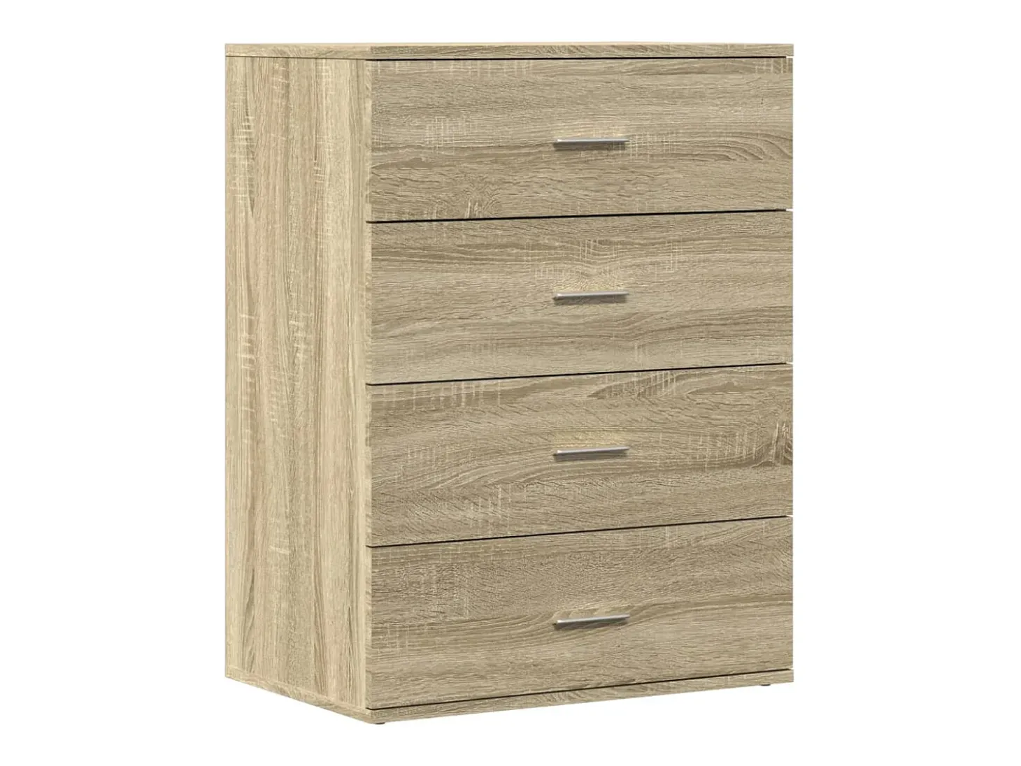 Aparador de roble Sonoma 60x39x80 cm madera de ingeniería