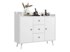 Aparador de salón blanco 90x32x80 cm HOMCOM