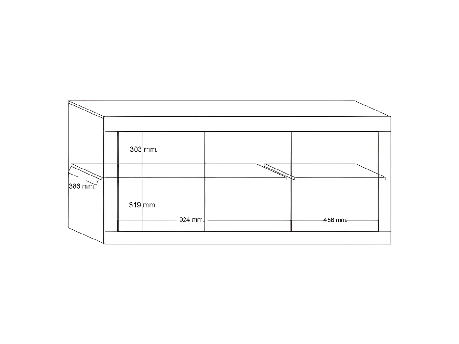 Aparador design 3 puertas Blanco lacado COMETE
