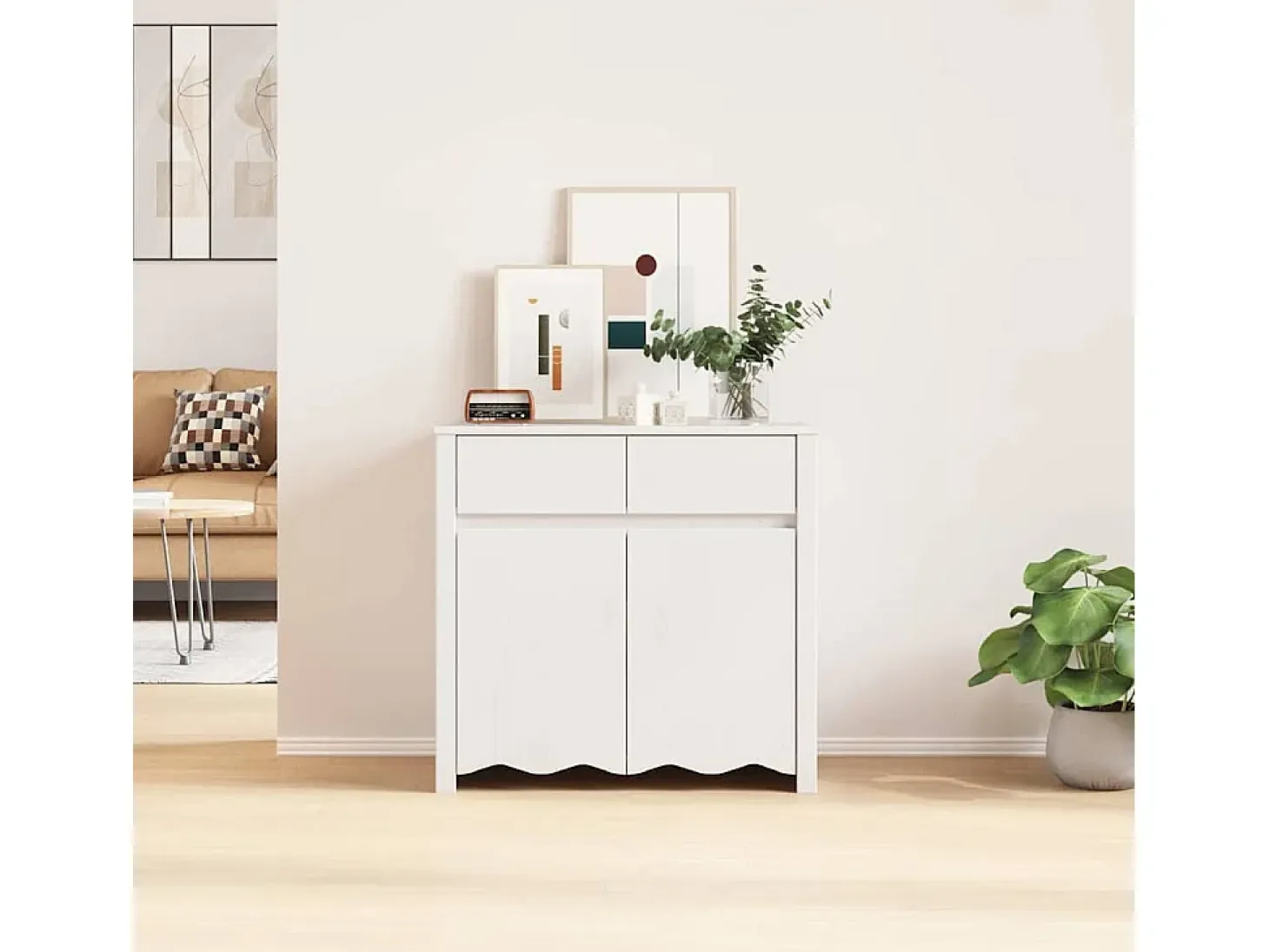 Aparador Drammen 79 x 43 x 75.5 cm Madera maciza de Pino