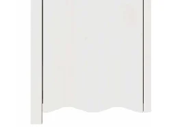 Aparador "DRAMMEN" blanco de 114 x 43 x 75,5 cm en madera maciza de pino