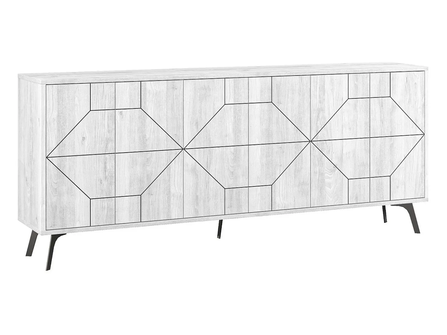 Aparador Dune 183 blanco 184x35x77.4 cm