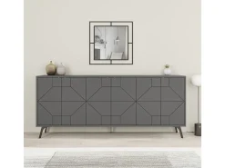 Aparador Dune antracita 183.8x35x77.4 cm