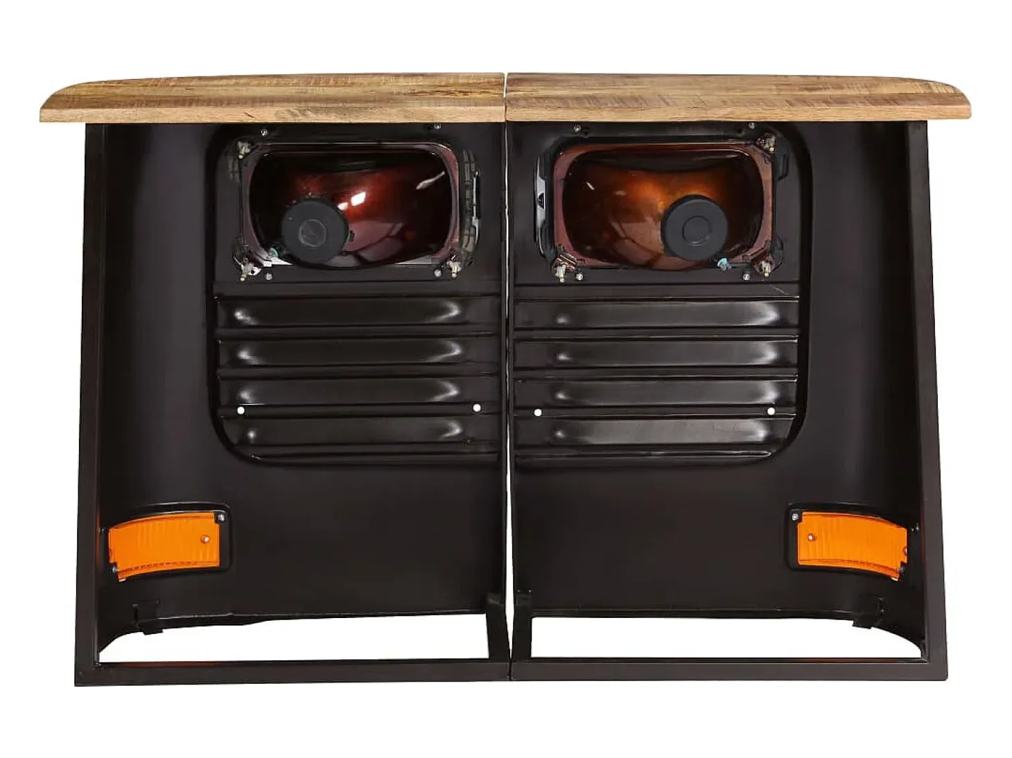 Aparador en forma de camión Madera maciza de mango Gris oscuro