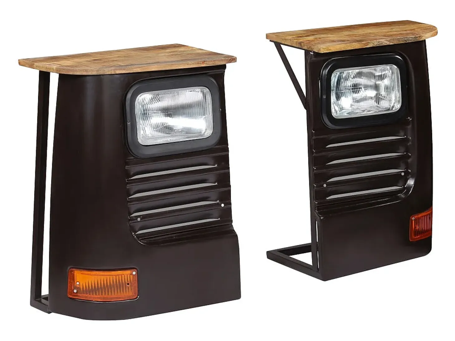 Aparador en forma de camión Madera maciza de mango Gris oscuro