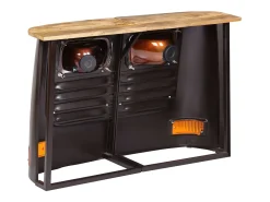 Aparador en forma de camión Madera maciza de mango Gris oscuro