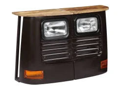 Aparador en forma de camión Madera maciza de mango Gris oscuro