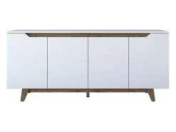 Aparador GD102 1874 color nogal blanco 180x45x78.6 cm