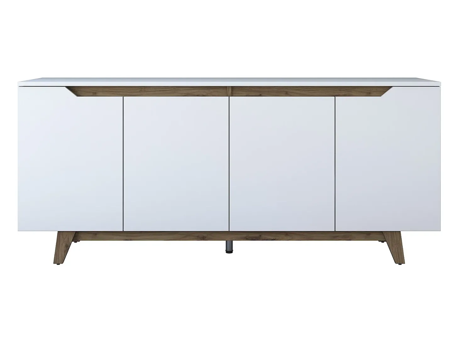 Aparador GD102 1874 color nogal blanco 180x45x78.6 cm