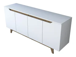 Aparador GD102 1874 color nogal blanco 180x45x78.6 cm