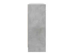 Aparador gris hormigón 91x28x75 cm madera de ingeniería