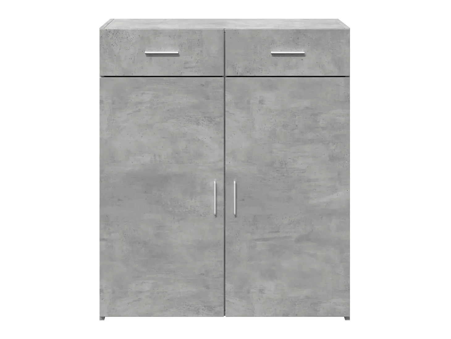 Aparador gris hormigón 80x42,5x93 cm madera de ingeniería