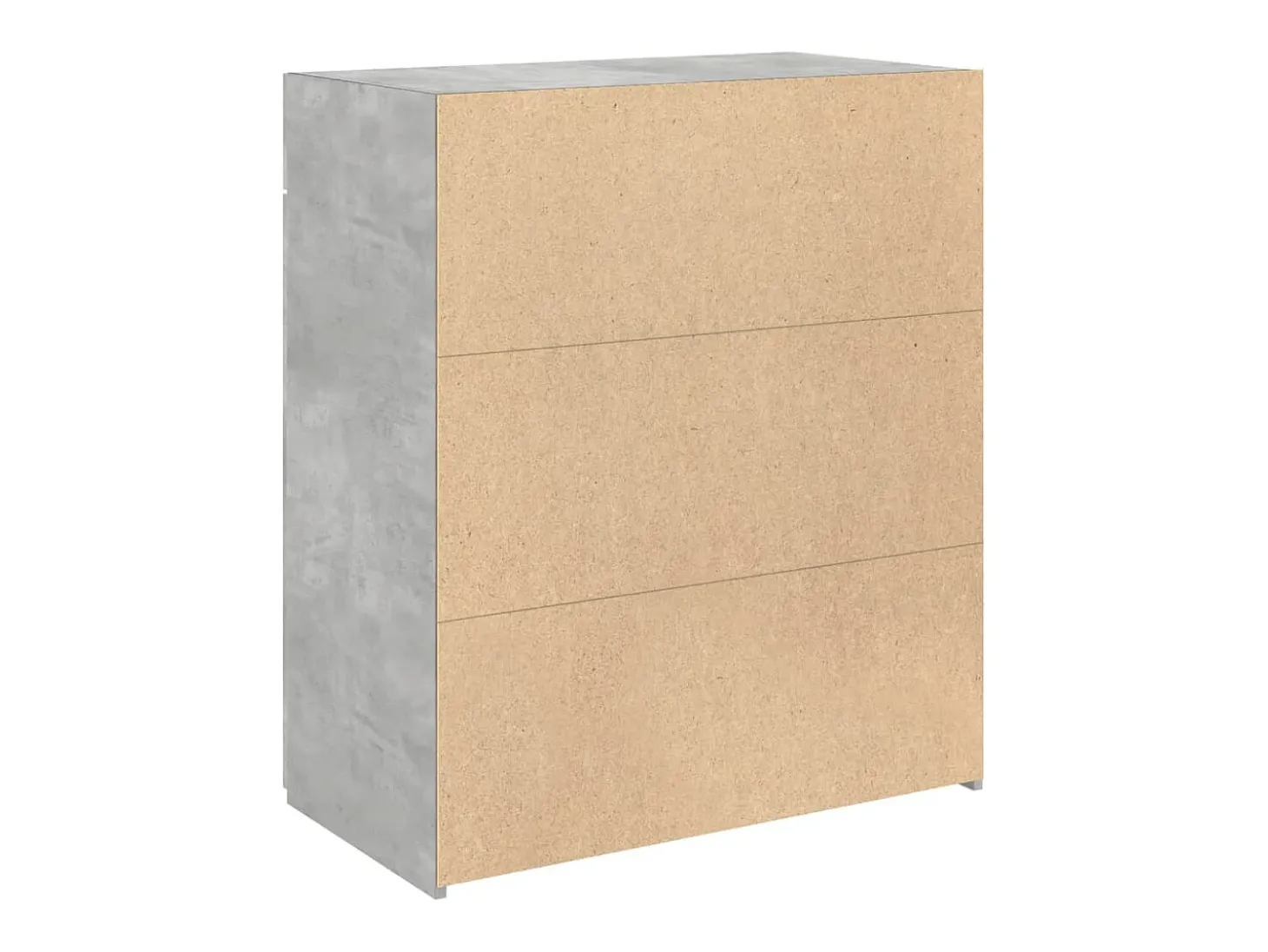 Aparador gris hormigón 80x42,5x93 cm madera de ingeniería
