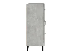 Aparador gris hormigón 69,5x34x90 cm madera de ingeniería