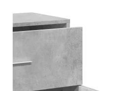 Aparador gris hormigón 60x31x70 cm madera de ingeniería