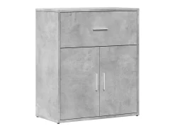 Aparador gris hormigón 60x31x70 cm madera de ingeniería