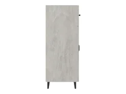 Aparador gris hormigón 69,5x34x90 cm madera de ingeniería