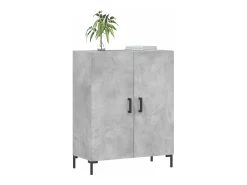 Aparador gris hormigón 69,5x34x90 cm madera de ingeniería