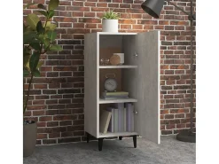 Aparador Gris Hormigón 34,5x34x90 cm Madera de Ingeniería