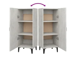 Aparador Gris Hormigón 34,5x34x90 cm Madera de Ingeniería