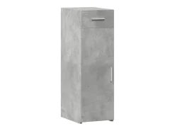 Aparador gris hormigón 30x42,5x93 cm madera de ingeniería