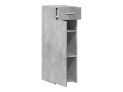 Aparador gris hormigón 30x42,5x93 cm madera de ingeniería