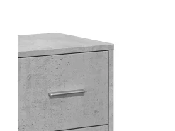 Aparador gris hormigón 60x31x84 cm madera de ingeniería