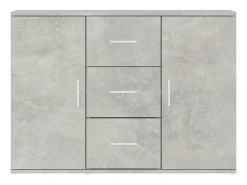 Aparador Gris Hormigón 91x29,5x65 cm Madera de Ingeniería