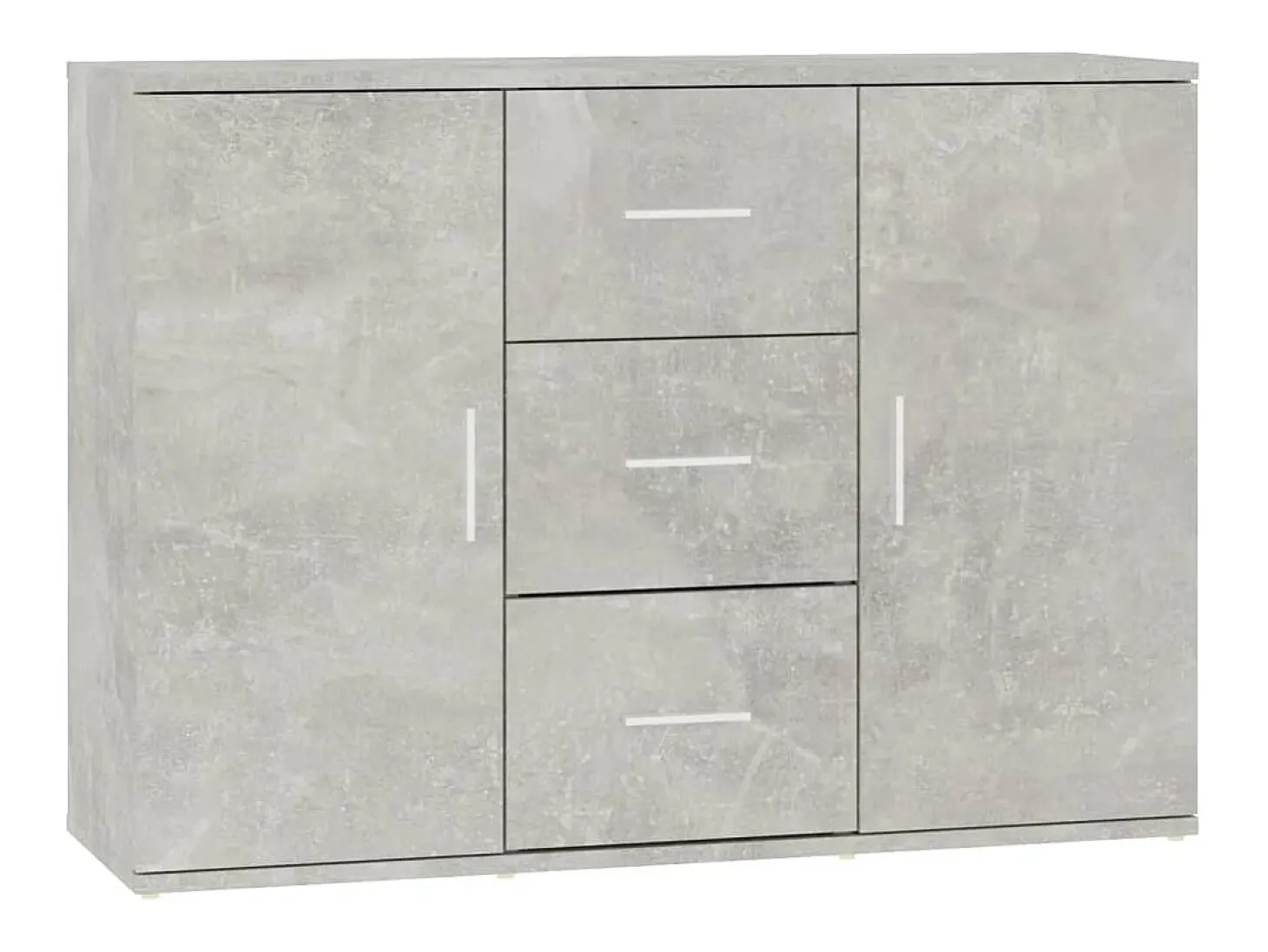 Aparador Gris Hormigón 91x29,5x65 cm Madera de Ingeniería