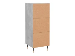 Aparador Gris Hormigón 34,5x34x90 cm Madera de Ingeniería