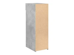 Aparador gris hormigón 30x42,5x93 cm madera de ingeniería