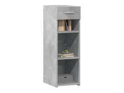Aparador gris hormigón 30x42,5x93 cm madera de ingeniería