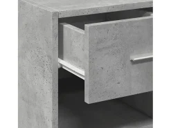 Aparador gris hormigón 30x42,5x93 cm madera de ingeniería