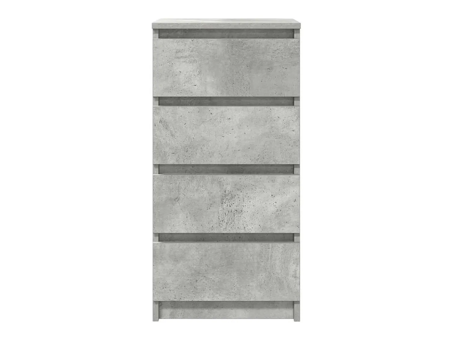 Aparador gris hormigón 37,5x35x76 cm madera de ingeniería