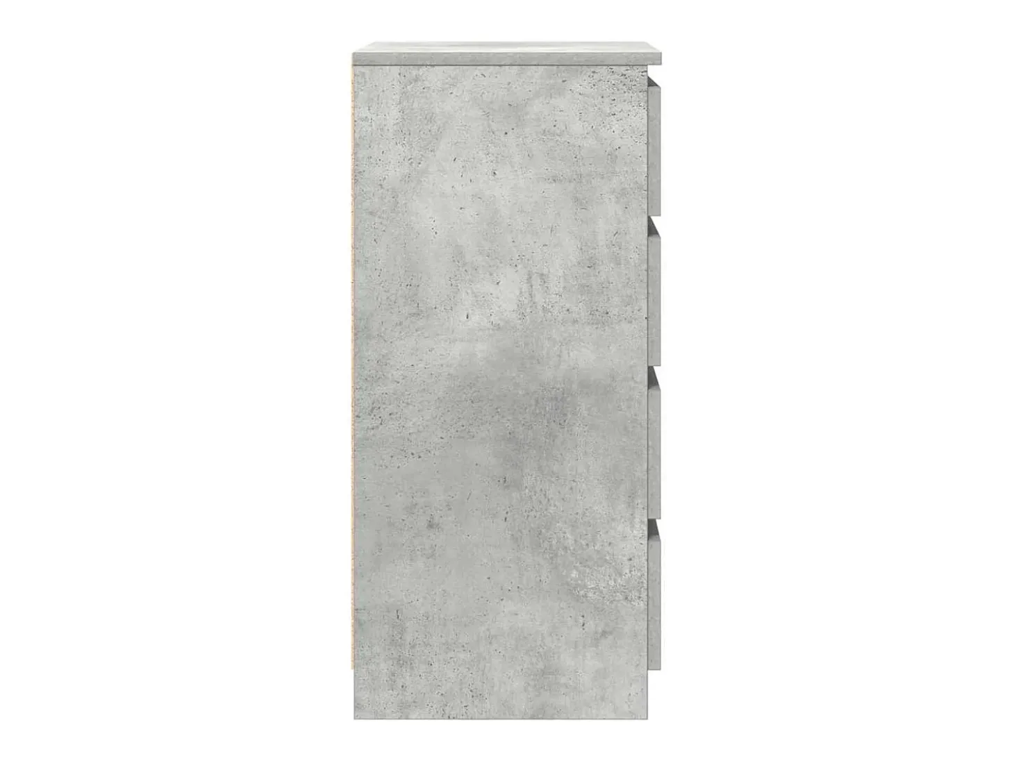 Aparador gris hormigón 37,5x35x76 cm madera de ingeniería