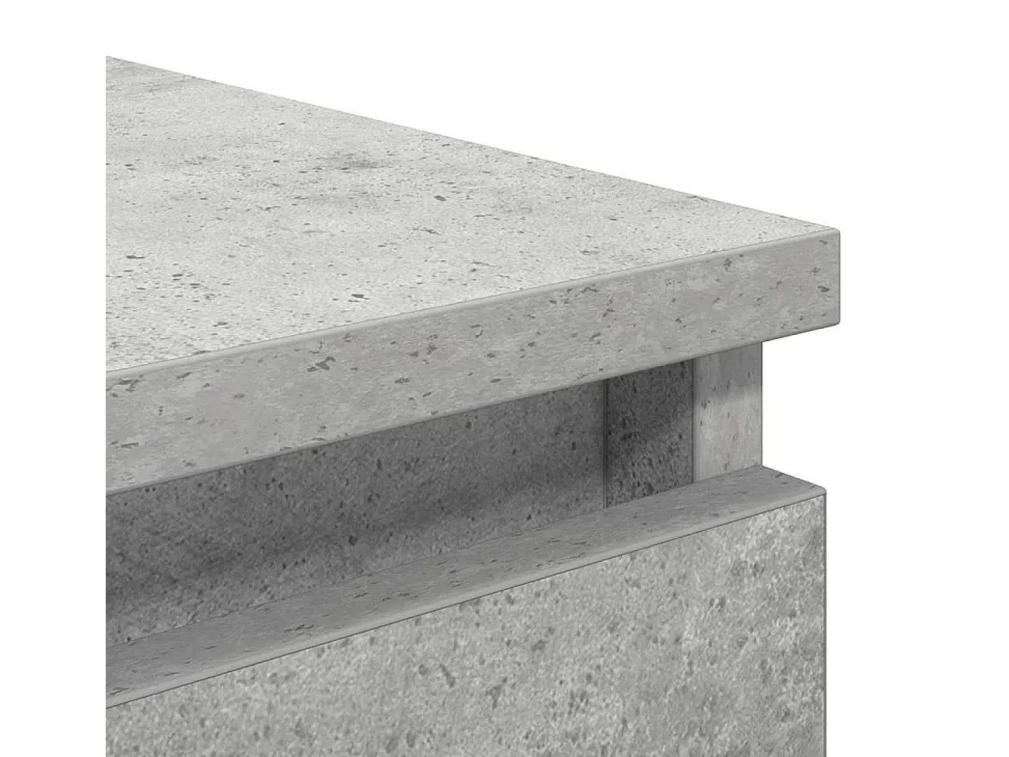 Aparador gris hormigón 37,5x35x76 cm madera de ingeniería